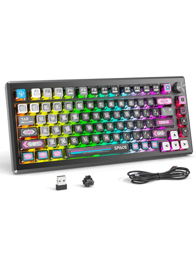 كيبورد جيمنج Redragon K732MC URANUS PRO ميكانيكال معدني أسود