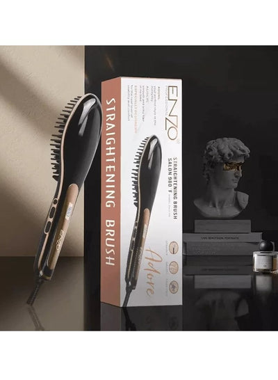 ENZO Drying Brush hair “980 Fahrenheit”, Equipped with a screen to know the temperature EN-4108
