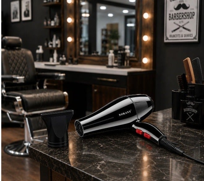 سشوار شعر Sokany احترافي 2200W موديل SK-2200 أسود