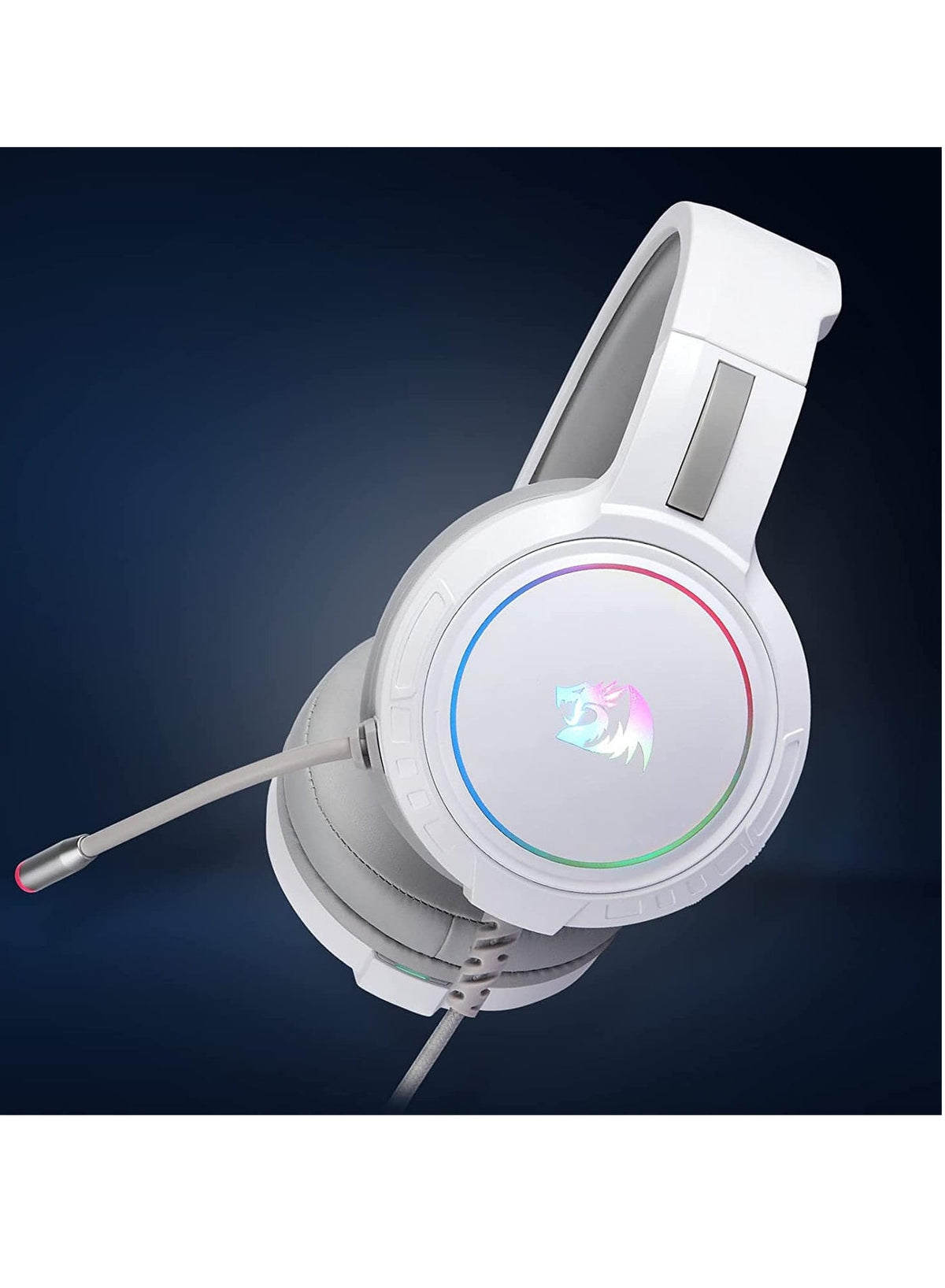 H270 RGB Gaming Headset with Microphone, Wired, Compatible with Xbox One, Nintendo Switch, PS4, PS5, PC, Laptops (White)