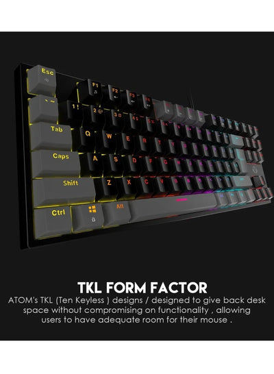 FANTECH MK876 RGB Gaming Mechanical Keyboard , Red Switch