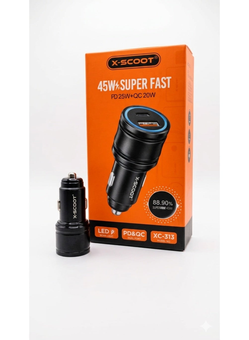 شاحن سيارة X-SCOOT منفذ
