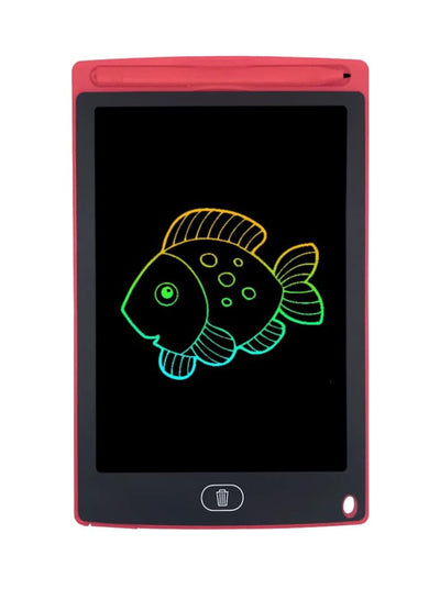 12" LCD Writing Tablet for Kids & Adults, Digital Drawing & Doodle Board Graphic Tablet with Delete Lock (Red Multi Colour)