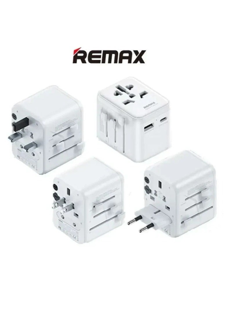 Multifunctional Fast Charger (12W) RP-U23 ASTRO Series 2.4A (output-1A+1C) , the best choice for travel, home and offic