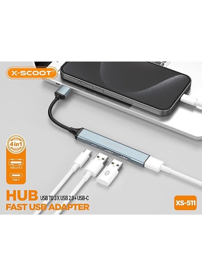 كابل شحن سريع X-SCOOT منفذ
