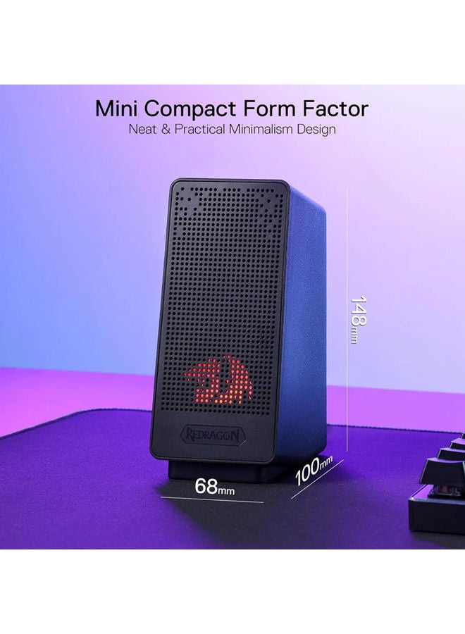 سماعات للكمبيوتر Redragon GS513 RANCH ستيريو 2.0 أسود