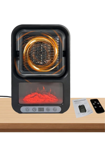 Portable Electric Heater With Italian technology , 180° Rotating Heater, Electric Heater with Remote Control, Decorative