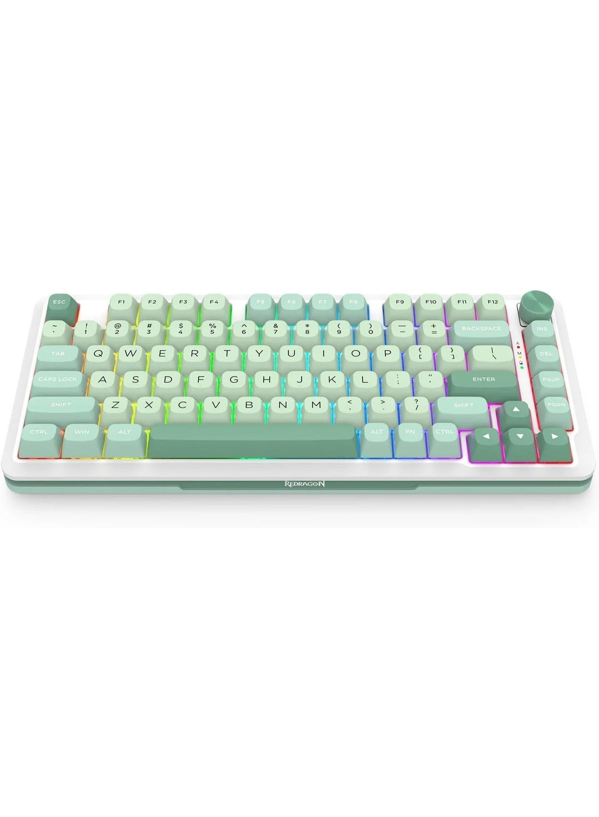 K681MG RGB PRO 81 Keys Replacement Keycaps Set with Scroll, Black and Gray Keycaps for Mechanical Keyboard, Custom Keyca