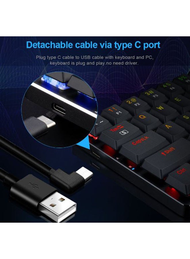K626P ASHE RGB 78% Gaming Mechanical Keyboard Low Profile Blue Switches