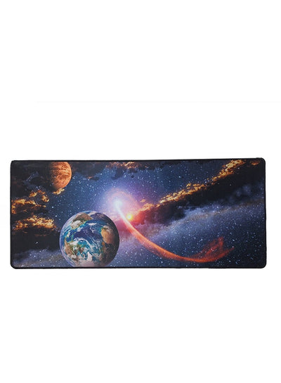 Gaming Mouse Pad, red moon, Extended Large Desk Mat, Big Computer Keyboard Desk Pad, Stitched Edges Mousepad, (70CM x 3
