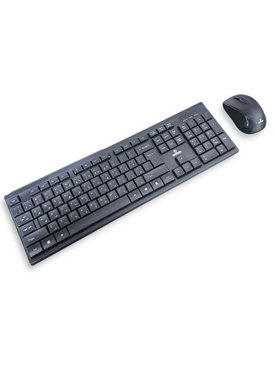 Gamma wireless keyboard & Mouse 2.4g - Silent Key , Standard 104 Key K-515