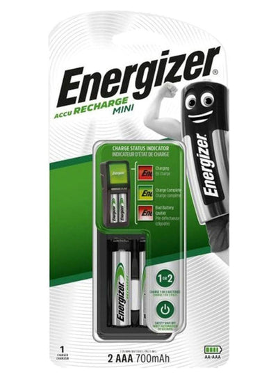 شاحن بطاريات صغير Energizer متعدد الألوان