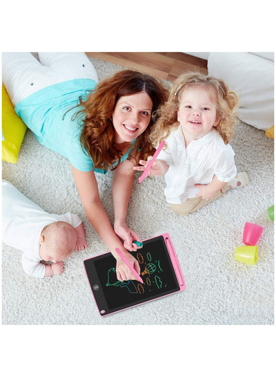 LCD Writing Tablet - 8.5 inch Colourful Drawing Pad Doodle Board eWriters Kids Toys Birthday Gift Learning Tool for Boys Girls (Pink)