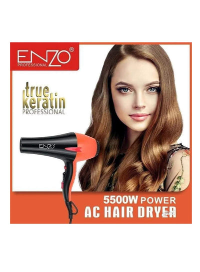 ENZO Hair dryer 5500 watts , Super fast drying , Professional performance longer lasting AC motor EN-6113