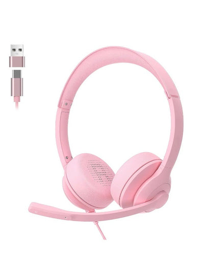 X37 Professional Wired Computer Headset with Noise Cancelling Microphone, HD Clear Audio, Adjustable Metal Headband and