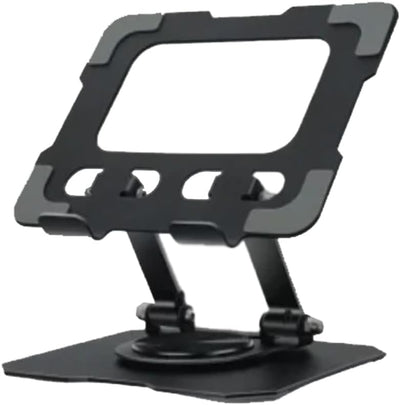 High-quality metal iPad stand with stable base & adjustable design, 360° rotation & flexible height. Durable material supports all tablets, providing a safe & comfortable user experience at home or office.