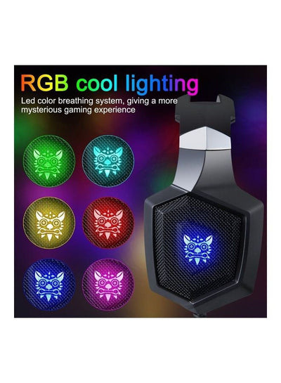 K8 RGB Gaming Headset 7.1 Surround Sound Noise Canceling Mic ,PC , PS4-3 , Mobile And Xbox