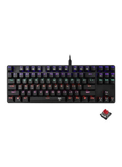 T-Dagger T-TGK313-2 BORA Rainbow Mechanical Gaming Keyboard Red Switches Black