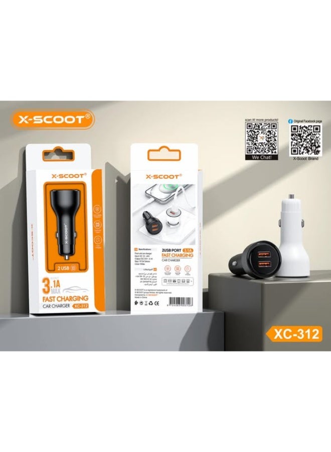 شاحن سيارة X-SCOOT منفذ