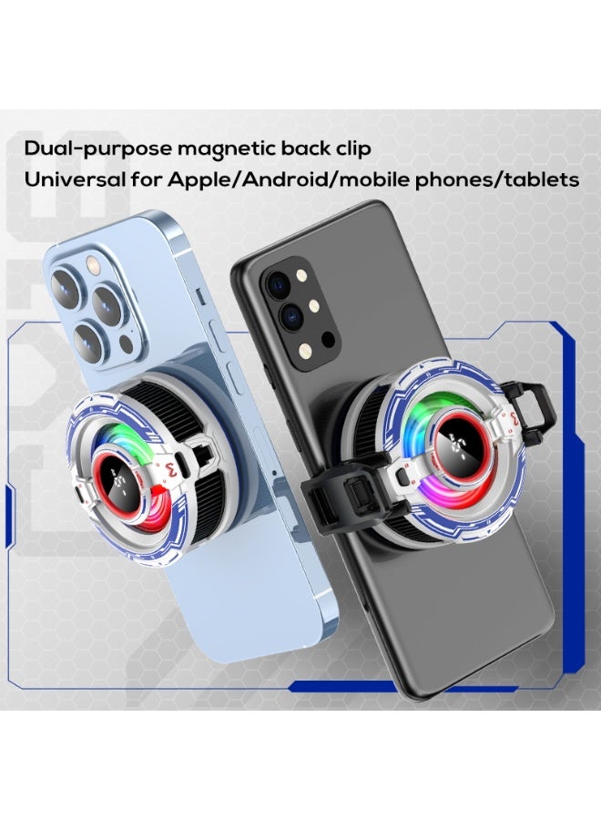 CX16 Mobile Phone Cooler with Digital Temperature Display – Semiconductor Gaming Cooling Fan, AI & Frozen Cooling Modes,