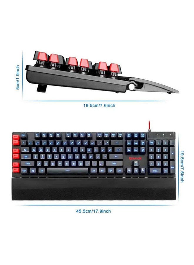 Yaksa Multi Led Color Backlit Gaming Keyboard