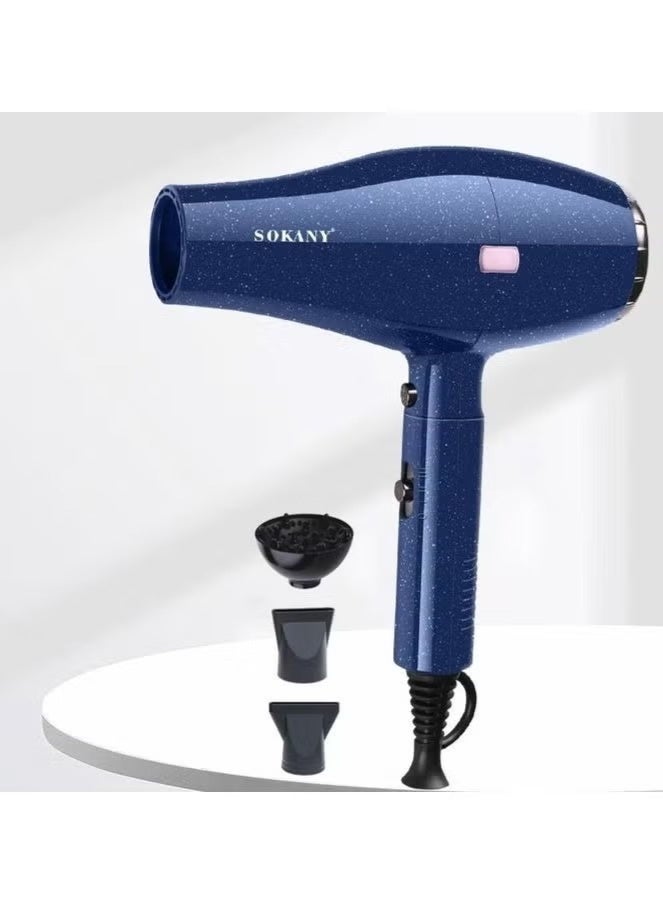 SK-2227 Professional Ionic Hair Dryer 3000W with Diffuser & Concentrator Nozzle, Fast Drying, 2 Speeds & 2 Heat Settings