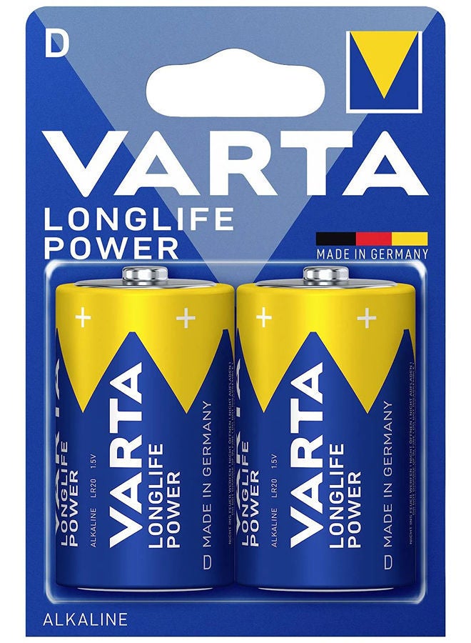 بطاريات قلوية VARTA Longlife Power مقاس D متعدد الألوان