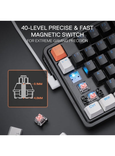 K714 Rapid Trigger HE Gaming Keyboard, 75% 81 Keys Wired Mechanical Keyboard w/Hyper-Fast Actuation Magnetic Switch, Act