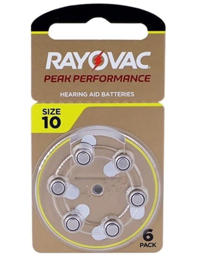 بطاريات سماعات طبية Rayovac peak 10 مقاس 10