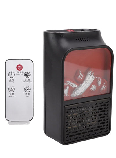 Flame Heater Mini With Italian technology , PTC Ceramic Heating 1000W Portable Fireplace Heater for rooms , office and h