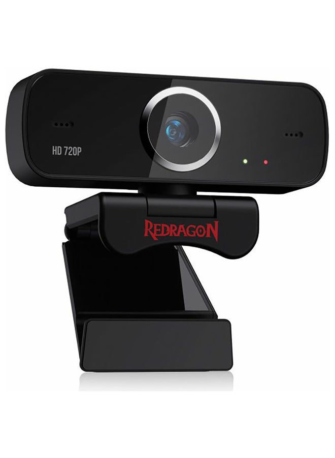 كاميرا ويب Redragon GW600 FOBOS بدقة 720p وميكروفون مزدوج أسود
