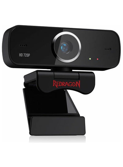 كاميرا ويب Redragon GW600 FOBOS بدقة 720p وميكروفون مزدوج أسود