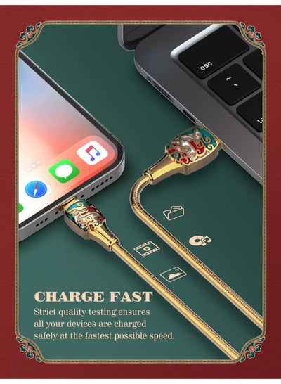 USB-C Fast Charging Data Cable 30W High-Speed Charging And Data Transfer Cable With Pure Copper Core Durable PVC Constru