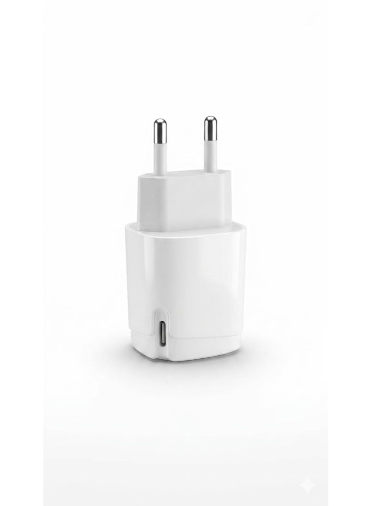 شاحن حائط X-SCOOT بتقنية GaN سريع 25W منافذ PD وUSB موديل CH-228 أبيض