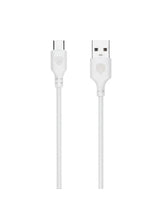 كابل شحن Inkax X01 من USB 2.0 إلى Type-C قوة 3.1A طول 1 متر لنقل البيانات – أبيض