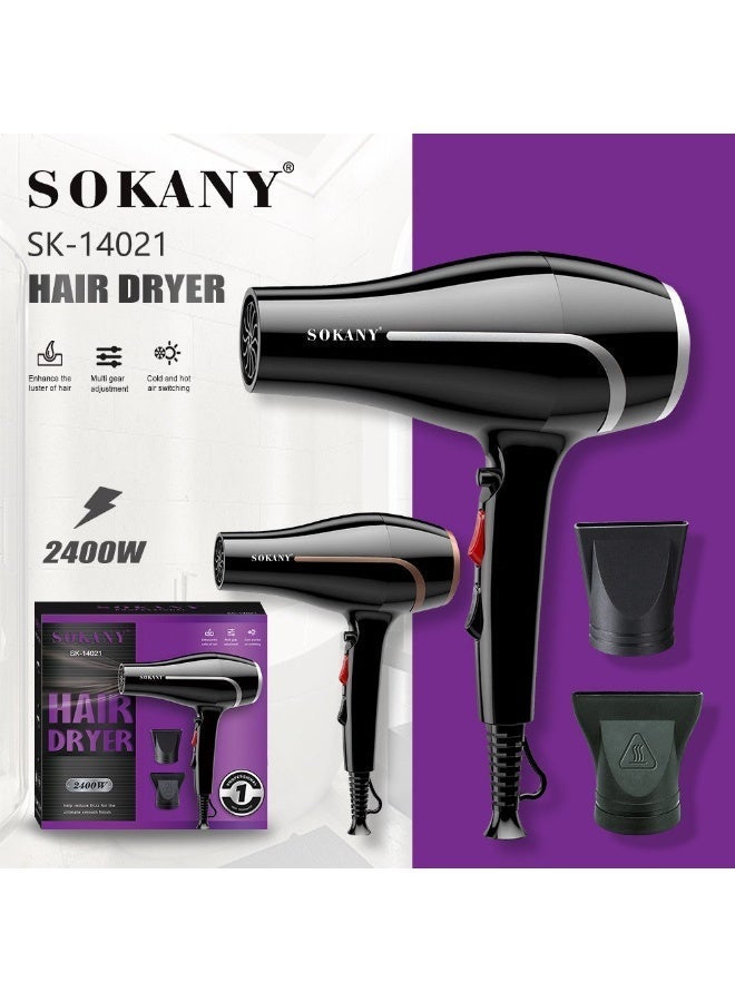 سشوار شعر Sokany احترافي أيوني 2400W موديل SK14021 أسود