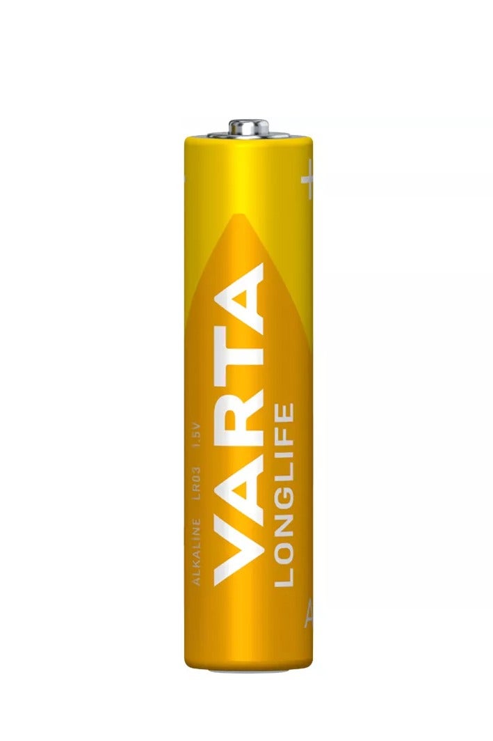 بطاريات قلوية VARTA Longlife مقاس AAA ذهبي