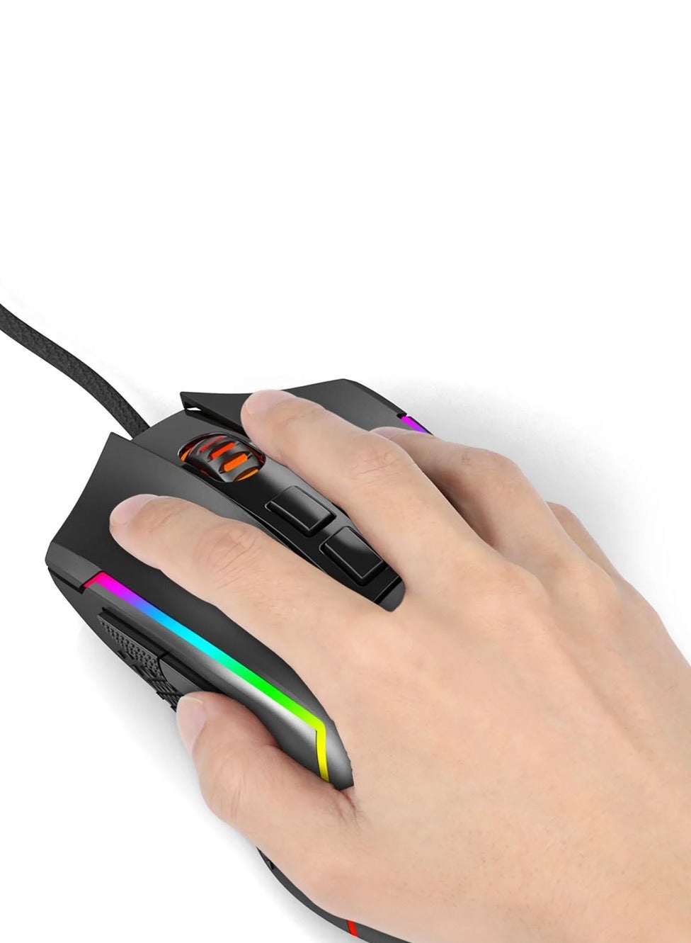 ماوس جيمنج Redragon M613 Trident Lite خفيف 8000 DPI أسود