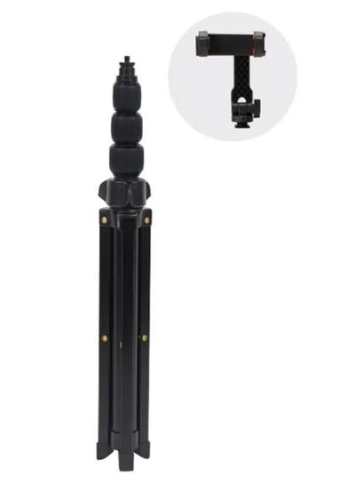 Mobile Tripod Foldable MT-42 , Lightweight Tripod Stand with Adjustable Legs & Universal Phone Holder , Portable for Vlo