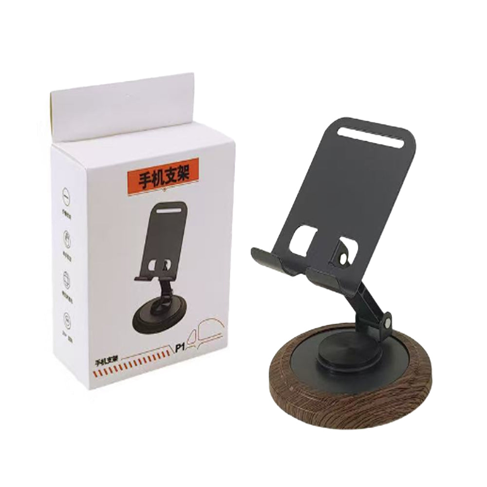 High-quality foldable metal phone stand with stylish design, 360° rotation, compact & portable size. Fits all mobiles, easy to store & carry, perfect for studying, working, or watching content anywhere.