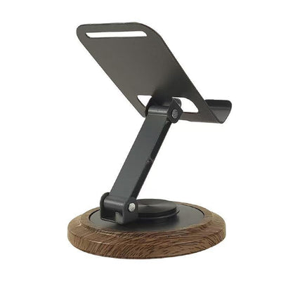 High-quality foldable metal phone stand with stylish design, 360° rotation, compact & portable size. Fits all mobiles, easy to store & carry, perfect for studying, working, or watching content anywhere.