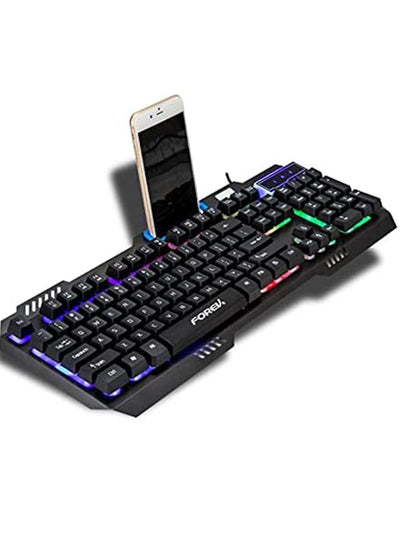 Forev FV-Q307 Rainbow Backlit Metal Gaming Keyboard