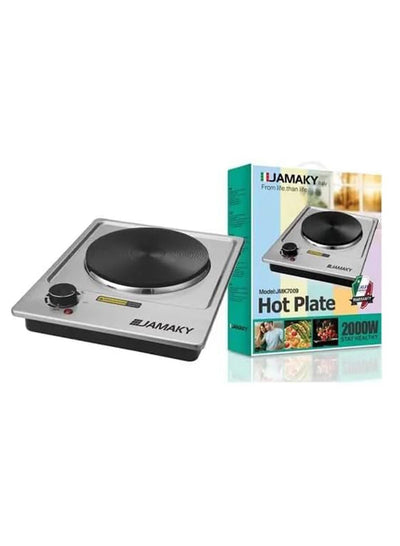 Stainless steel with Italian technology 1 burner electric stove, 2000 watt - jmk7009