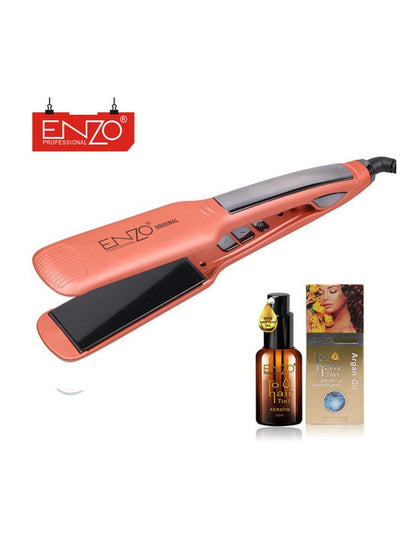 ENZO EN-9913 Keratin & Protein Hair Straightener With 2 Coconut Serum