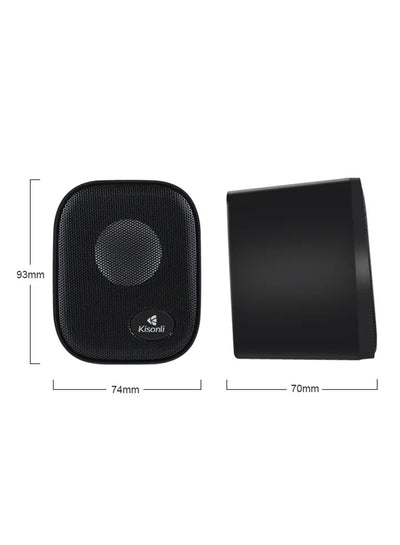 Kisonli Real sound small usb speakers 2inch KS-10