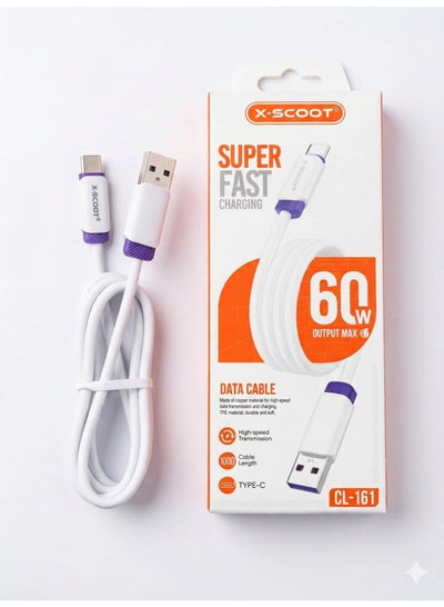 كابل شحن سريع X-SCOOT زاوية جانبية