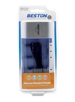 شاحن بطاريات شامل BESTON BST-C821BW ذكي متعدد المنافذ متعدد الألوان