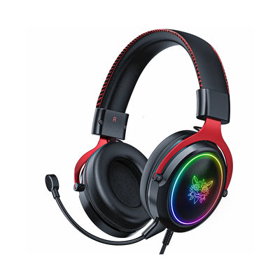 onikuma X10 RGB Wired Gaming Headset Detachable Horns & Mic