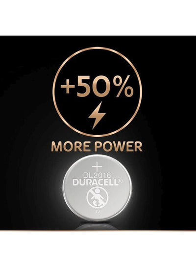 بطارية دائرية Duracell CR2016 ليثيوم فضي