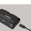 ONTEN OTN-U9102B Type-C to 4 Port USB 3.0 HUB – Up to 5Gbps | Black